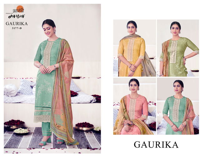 Gaurika By Jay Vijay Muslin Digital Printed Designer Salwar Suits Wholesalers In Delhi